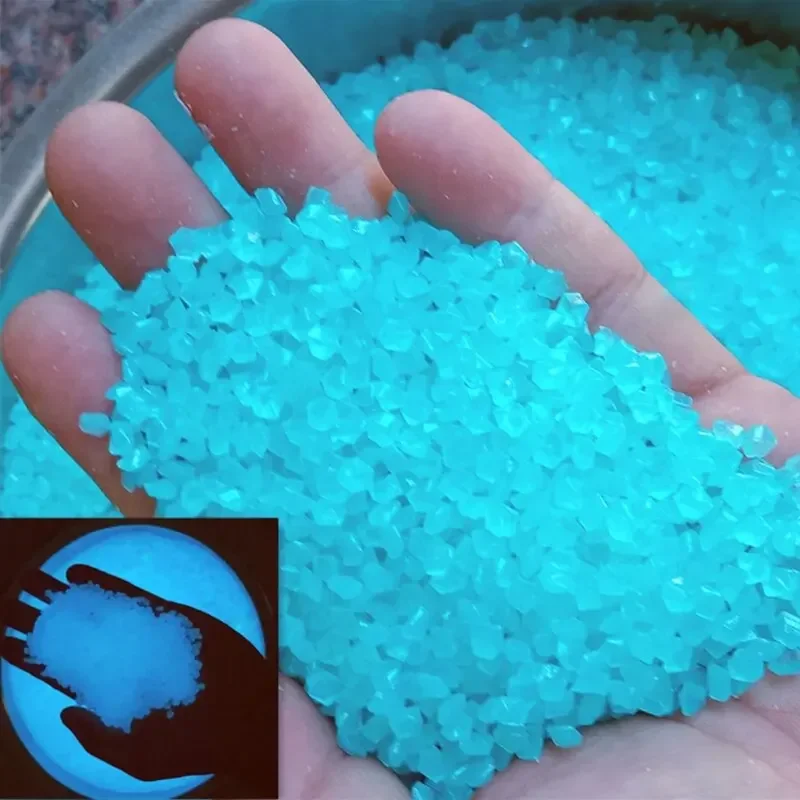 Aquarium Marine Sand - 1000 ชิ้น 3-5 มิลลิเมตรทรายเรืองแสงใน Dark Pebbles