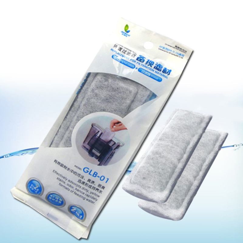 Aquael Filter Fzn - ถังกรองสำหรับตู้ปลา, แผ่นกรองผ้าฝ้ายกรองคาร์บอน2ชิ้น