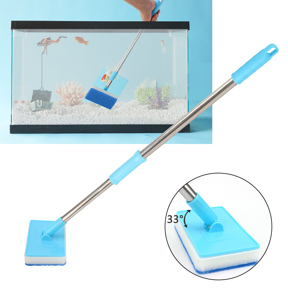 Super Long Handle Aquarium Fis - Marine Aquarium Glass Cleaner บทวิจารณ์และราคา