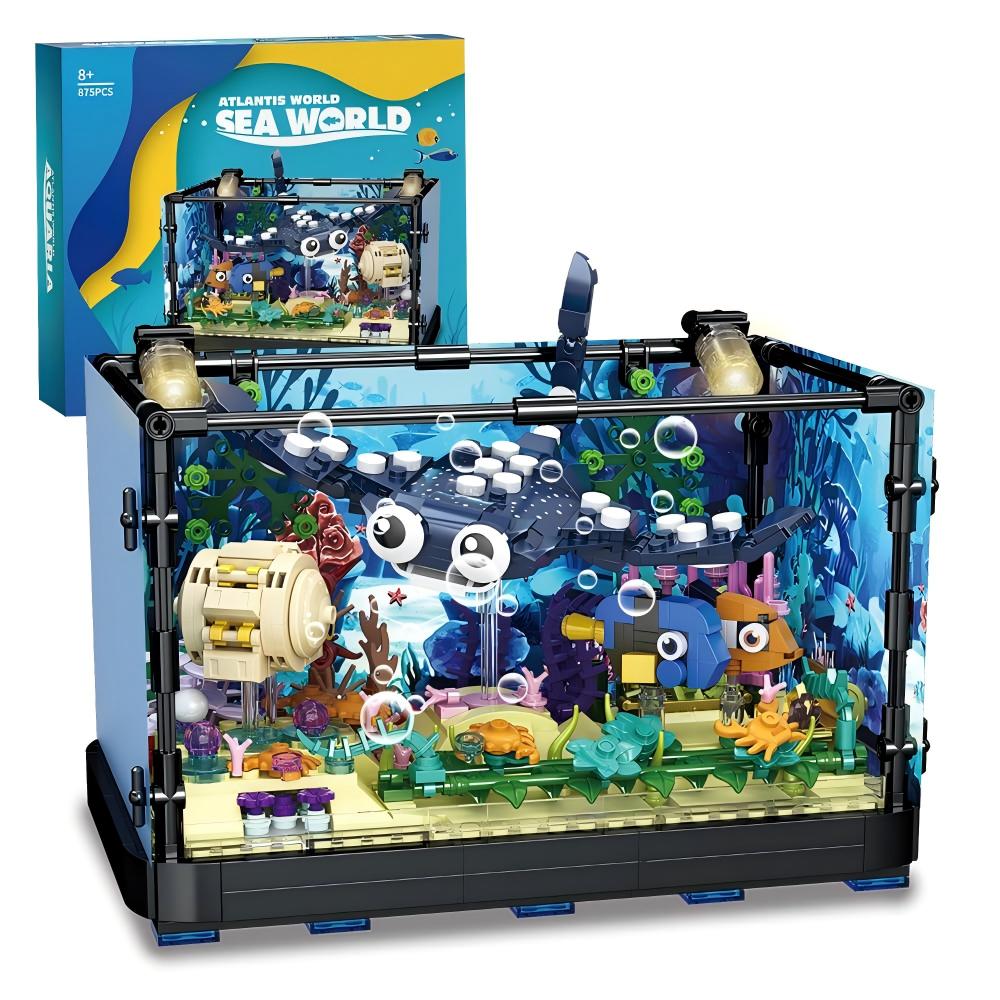 ชุดสร้างตู้ปลา - ของเล่นตู้ปลา - Marine Aquarium Cube บทวิจารณ์และราคา