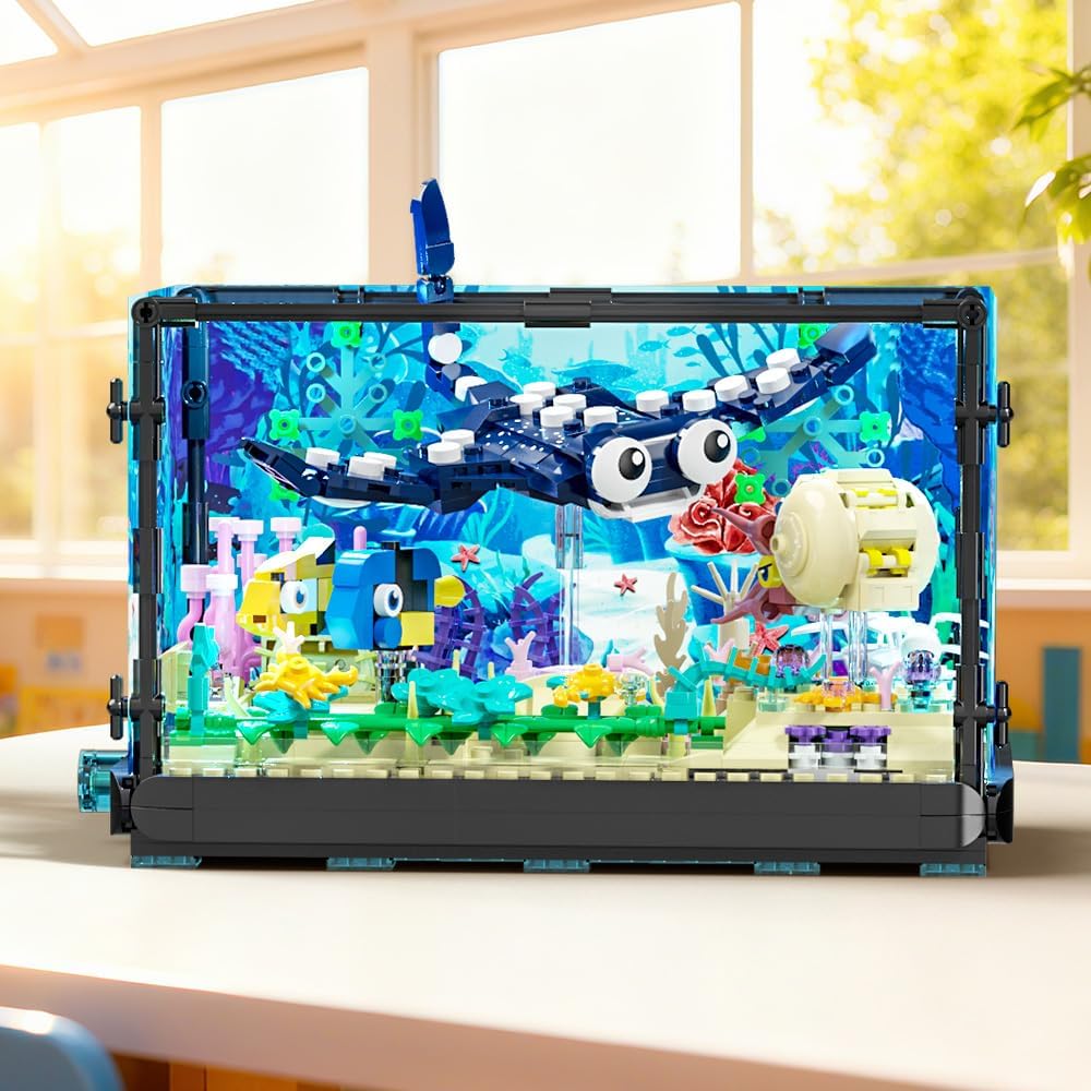 ชุดสร้างตู้ปลา - ของเล่นตู้ปลา - Marine Aquarium Cube บทวิจารณ์และราคา