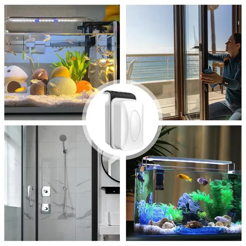 แปรงล้างตู้ปลาแม่เหล็กแปรงทำคว - Marine Aquarium Glass Cleaner บทวิจารณ์และราคา